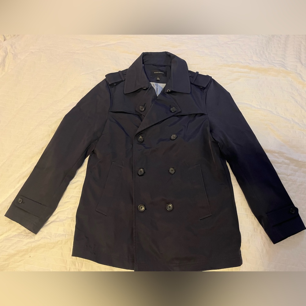 Men's Banana Republic Navy Double-Breasted Coat